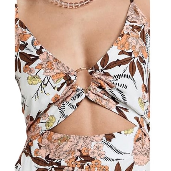 NWT Maaji Cremon Aurora Tropical Floral Long Dress or Cover-up - Sz S - Picture 5 of 15